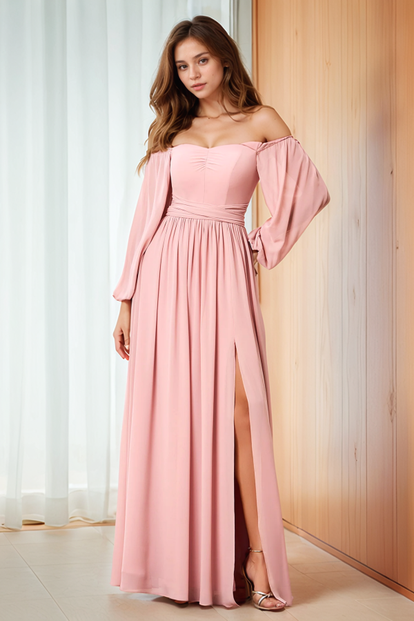 WU1130 - Wunderschönes schulterfreies ärmelloses Ball- und Partykleid mit Pailletten, hohem Seitenschlitz und Schleppe, Abendkleid, Cocktailkleid