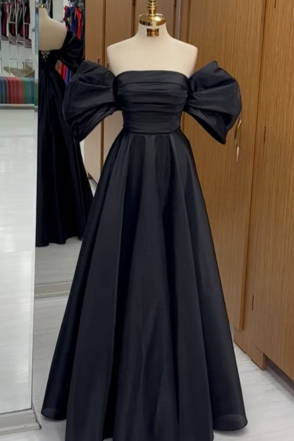 WU1455 - Vestido de fiesta sencillo e informal, con escote en V, sin mangas, plisado, abertura lateral alta y cola, con cremallera en la espalda, para dama de honor y cóctel.