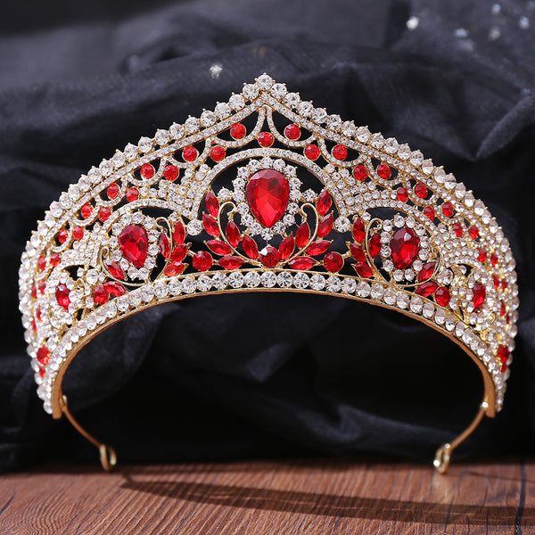 Crystal Quinceanera Birthday Crown Tiara Wedding Dress Accessories Bridal Crown WA1007