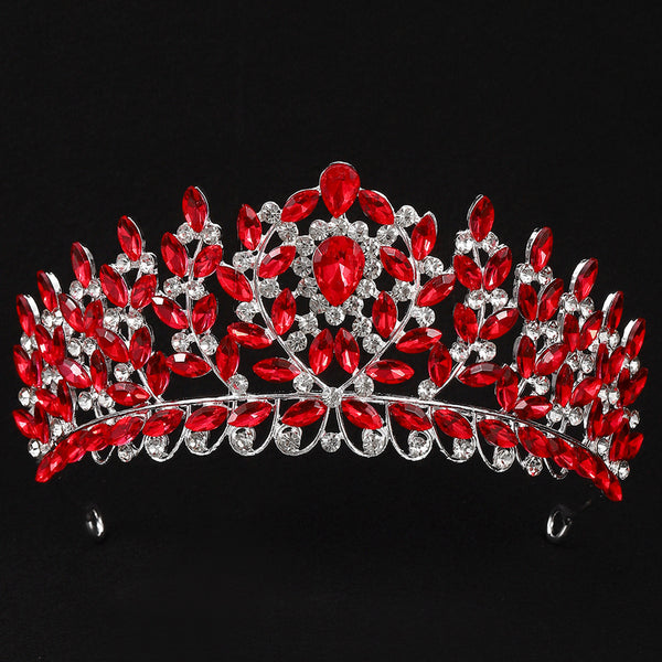 New Alloy Rhinestone Crown Tiara Princess Birthday Quinceañera Crown WA1010