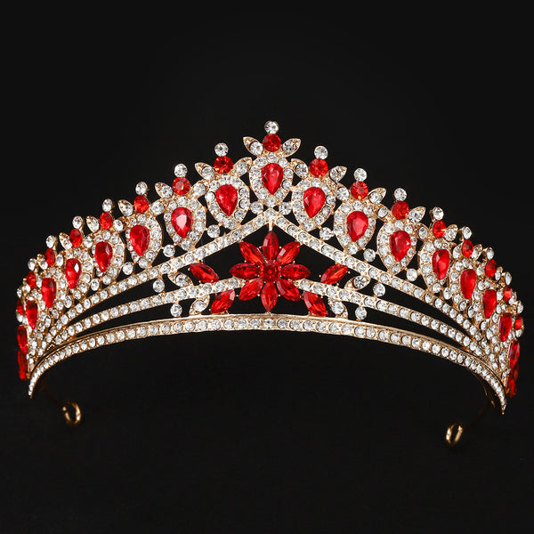 Alloy Rhinestone Crown Quinceañera Princess Sweet 15th Birthday Crown WA1012