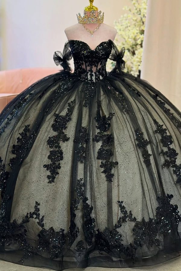 WQ1450 - Vestido de fiesta sin tirantes, sin mangas, con cuentas, volantes, lentejuelas, tul, capas, tul brillante, vestido de quinceañera, vestido de fiesta de cumpleaños, vestido formal de noche para dulces 16