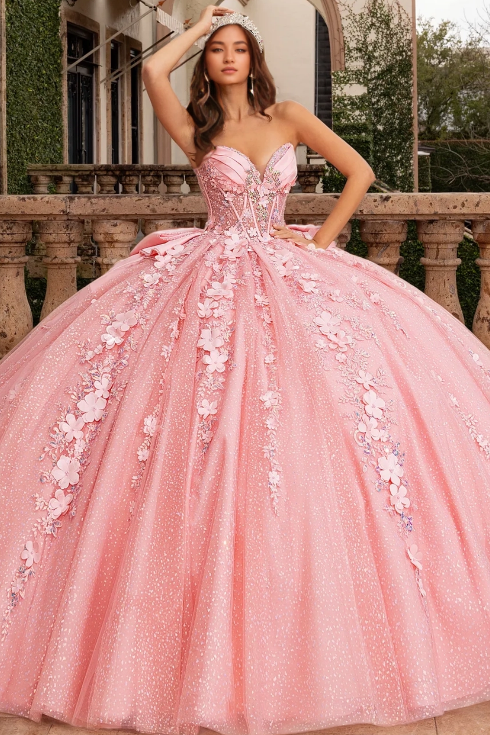 pink quince dress Strapless Sleeveless Beaded Appliques Ruffles Pleated Sweet 15 Quinceañera WQ1748 As Pic / 12 Promotion_SemiSuitSaleFA25 CurvyTilda Plus Size Yellow glittering embroidery Color:Red And Black ( Photo Color )
