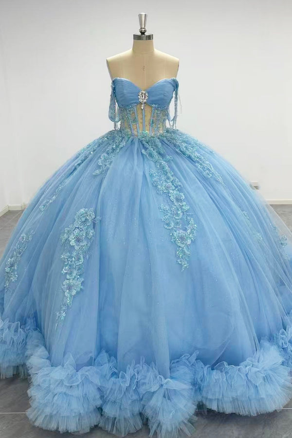 Blue Quinceanera Dress  WADAYUYU Dresses