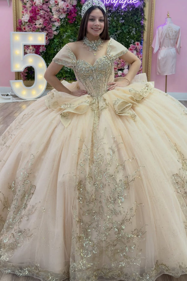 Champagne Quinceanera Dress WADAYUYU Dresses Champagne Quinceanera Dress WADAYUYU Dresses